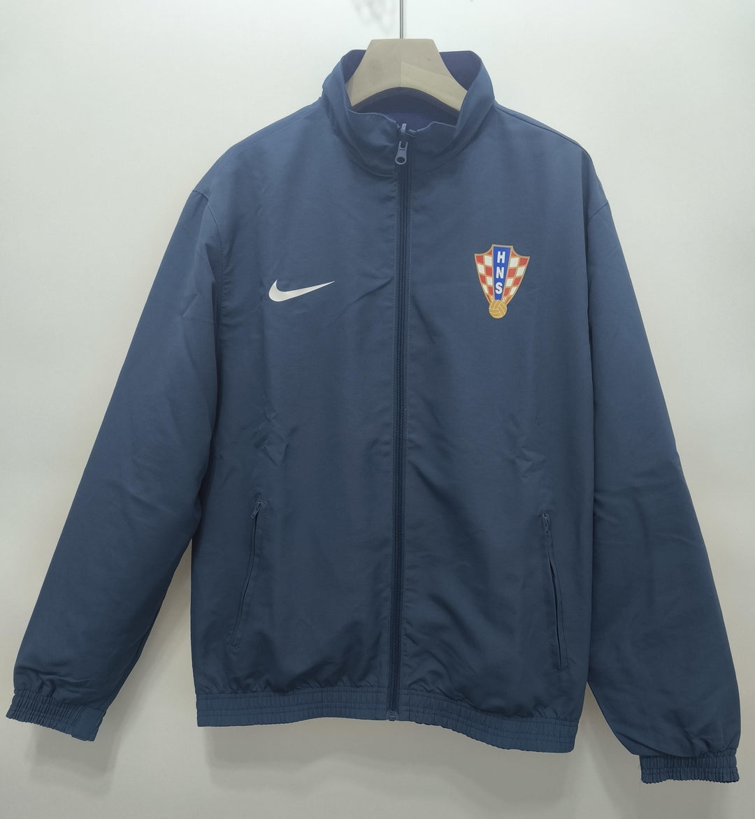 Croatia Reversible Windbreaker Jacket - Navy Blue