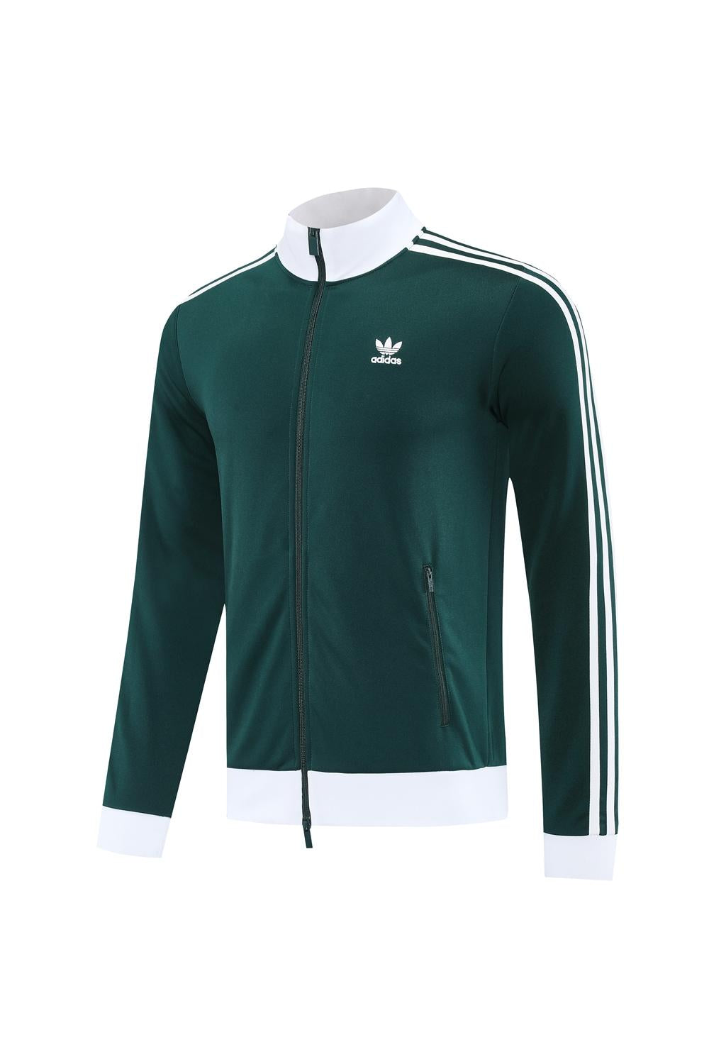 Adidas Originals Jacket - Dark Green/White