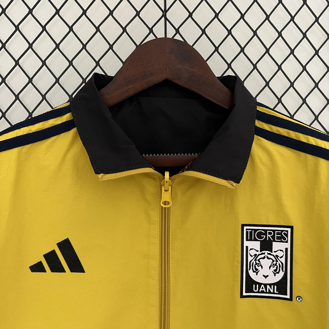 Tigres 2024/2025 Reversible Windbreaker Jacket - Yellow/Orange