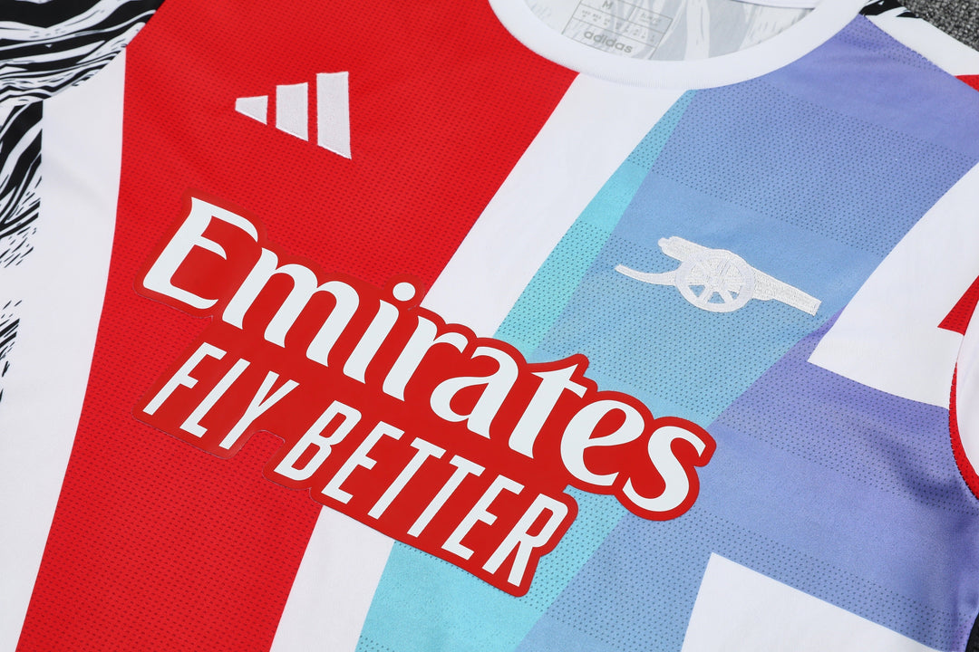 Arsenal 2025/26 Training Shirt - Red/Light Blue