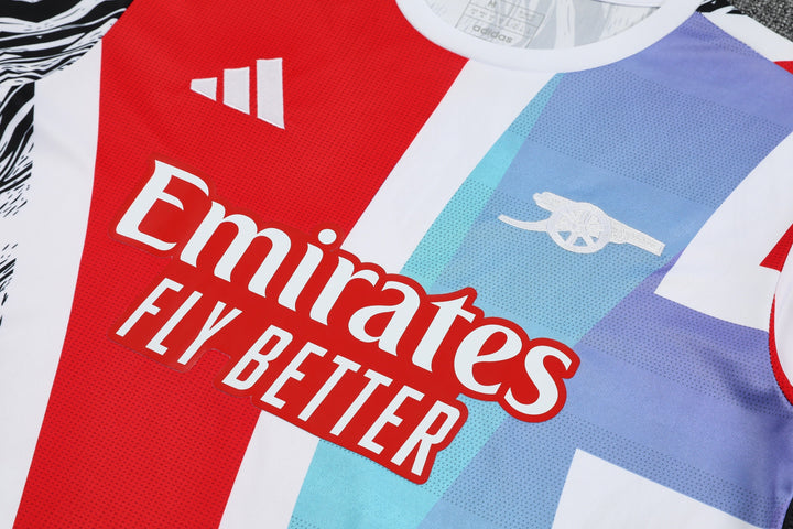 Arsenal 2025/26 Training Shirt - Red/Light Blue