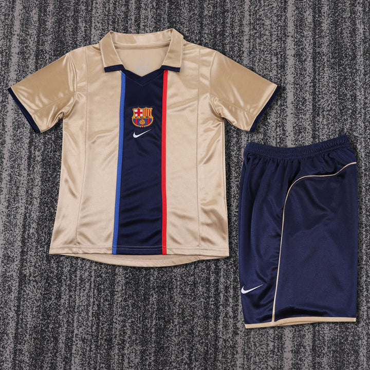 Barcelona 01/02 Children's Away Retro Set