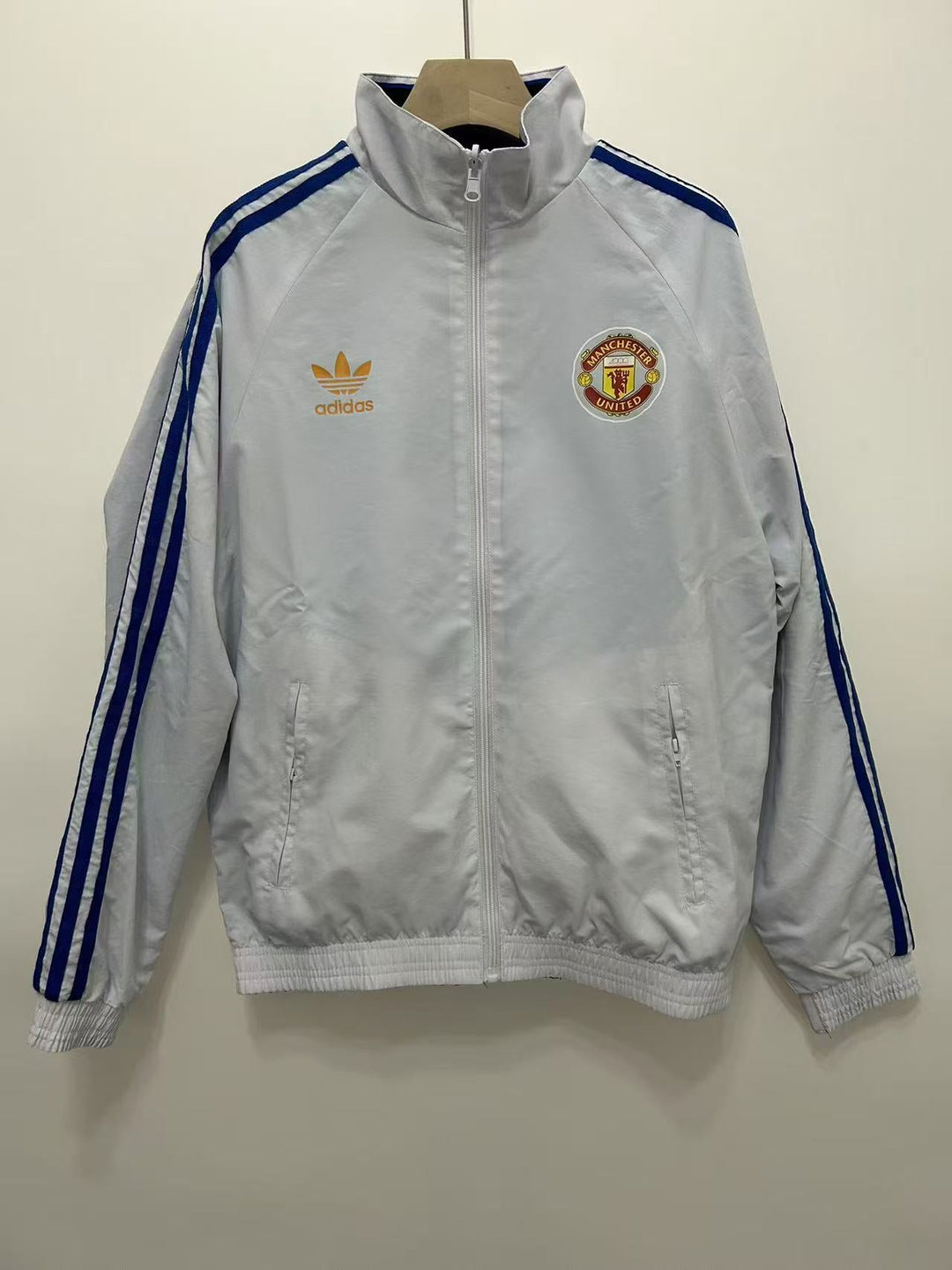 Manchester United 1996/97 Reversible Windbreaker Jacket - Blue/Gray