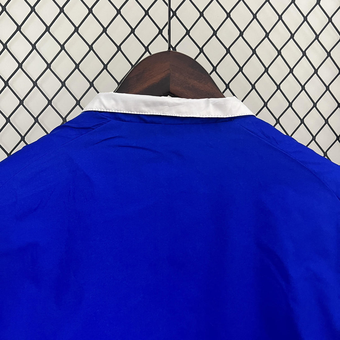 Argentina Reversible Windbreaker Jacket - Dark Blue/White