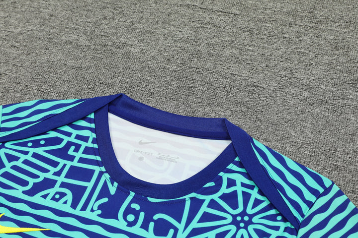 Brazil 2024/25 Training Shirt - Blue/Turquoise