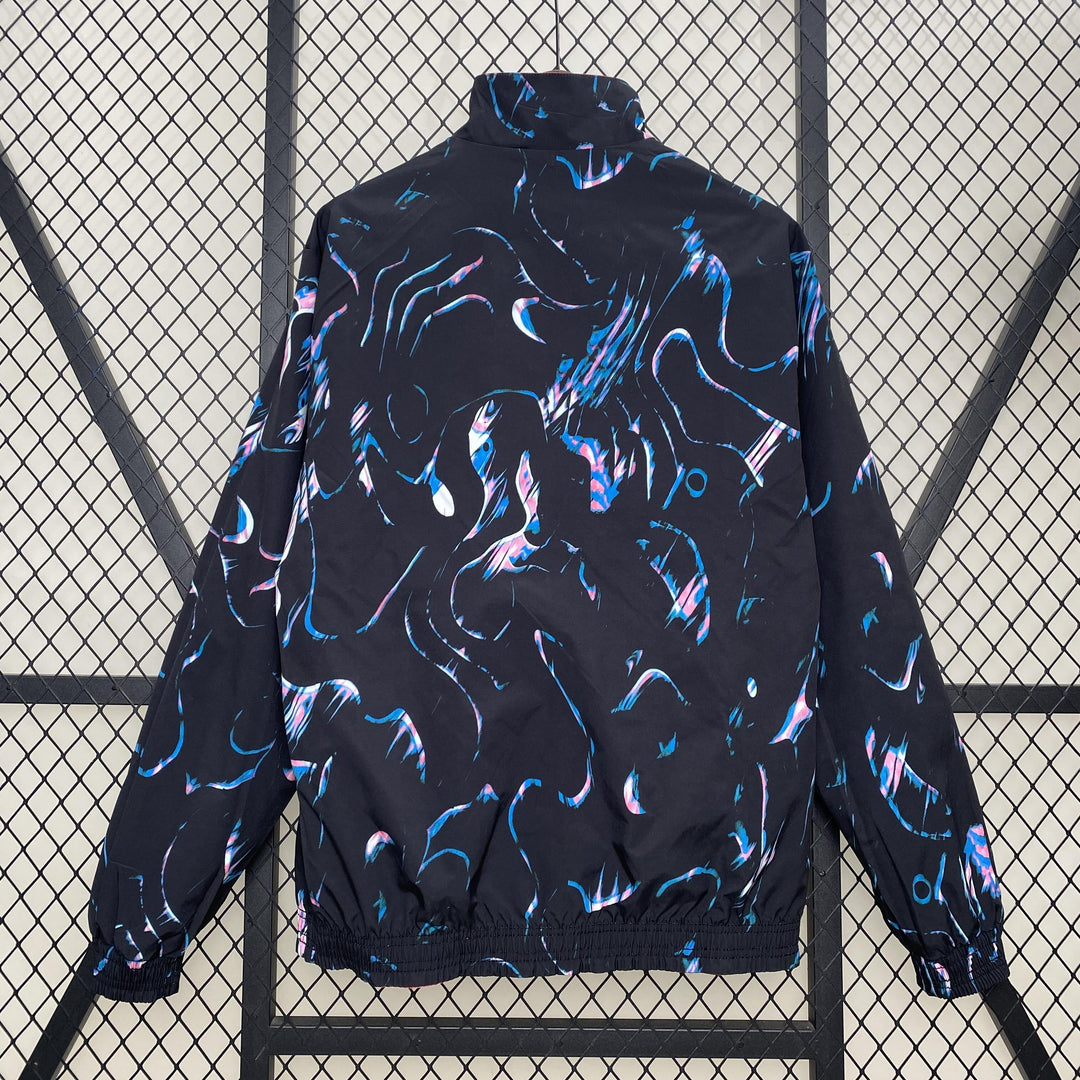 Real Madrid Reversible Windbreaker Jacket - Black/Red
