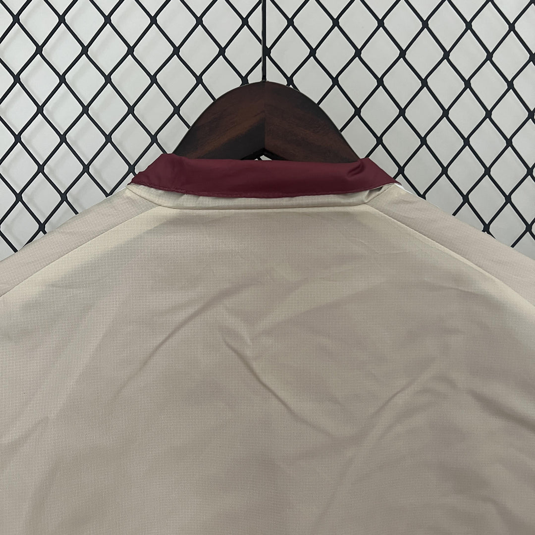 Belgium Reversible Windbreaker Jacket - Burgundy/Off-White