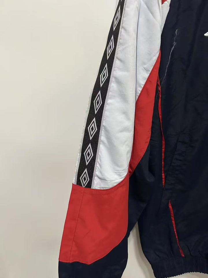 England Windbreaker Jacket - Navy Blue/White