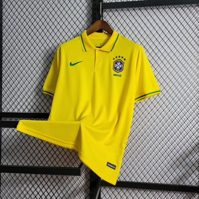 Nike Brazil Lisa 2022 Polo Shirt - Yellow