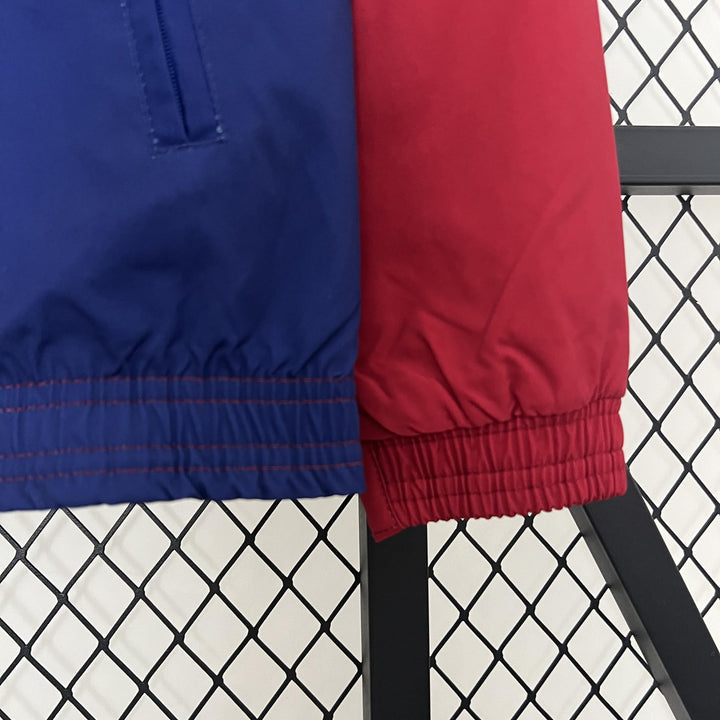 Barcelona Reversible Windbreaker Jacket - Red