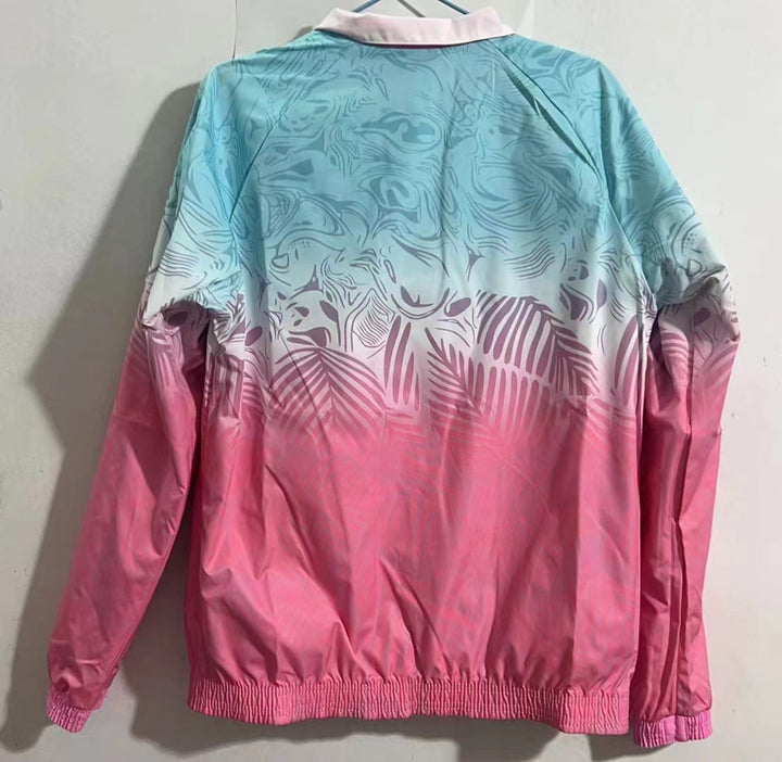 Manchester United Reversible Windbreaker Jacket - Green/Pink