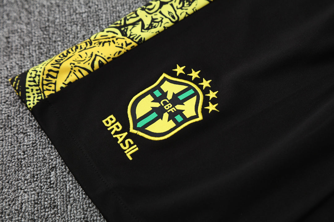 Brazil 2025/26 Training Short - Black/Yellow