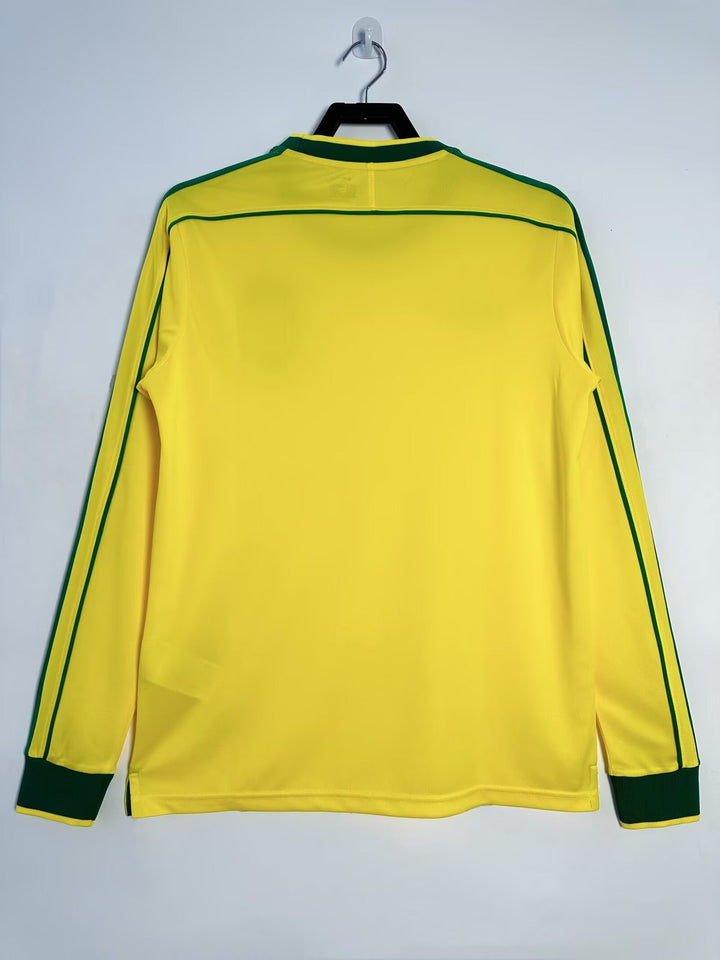 Brazil 1998 Home Retro Shirt - Long Sleeve