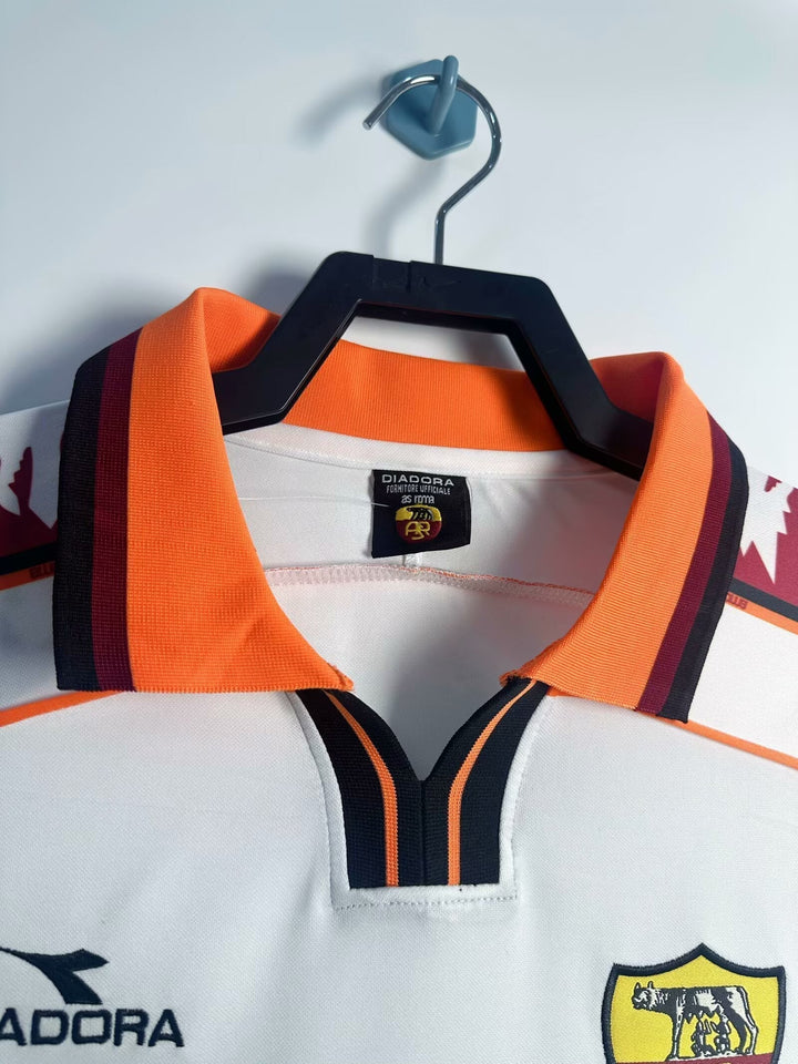 Roma 98/99 Away Retro Shirt - Long Sleeve