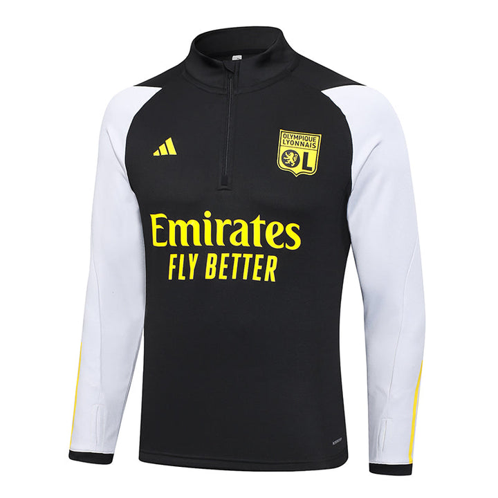 Olympique Lyonnais 2023/24 Training Jacket - Black