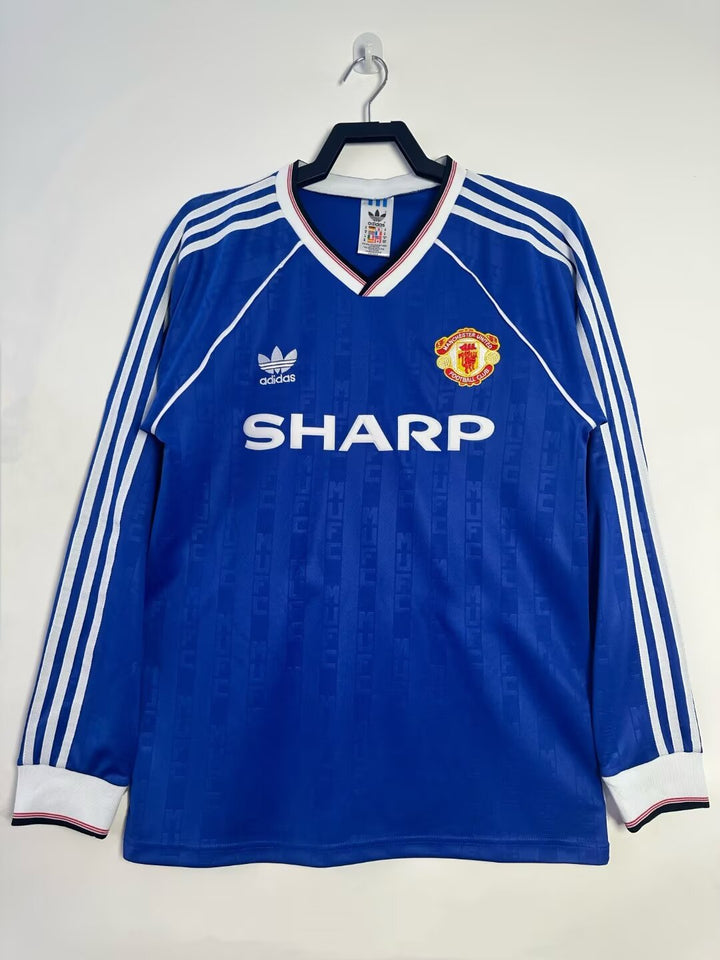 Manchester United 88/90 Third Retro Shirt - Long Sleeve
