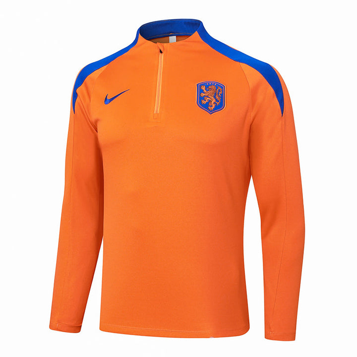 Netherlands 2024/25 Training Jacket - Orange/Blue