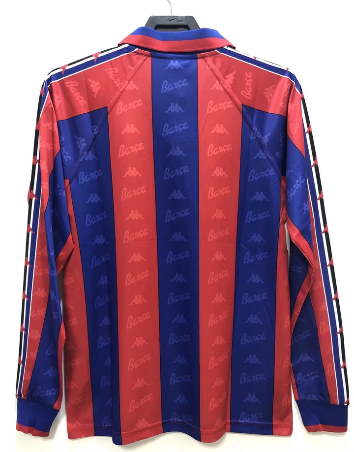 Barcelona 96/97 Home Retro Shirt - Long Sleeve