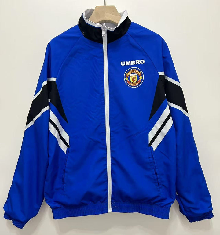 Manchester United 1996/97 Reversible Windbreaker Jacket - Blue/Gray