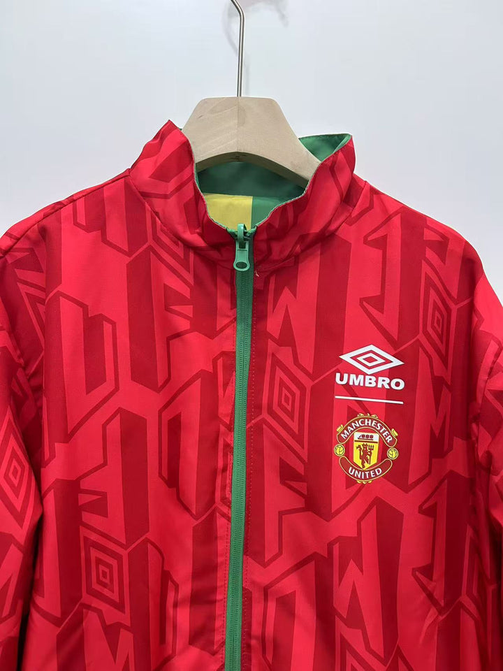Manchester United 1906/07 Reversible Windbreaker Jacket - Red/Green