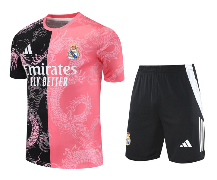 Real Madrid 2025/26 Training Kit - Black/Pink