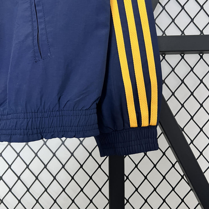 Real Madrid Reversible Windbreaker Jacket - Navy Blue