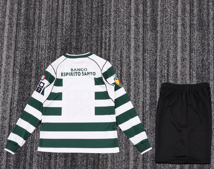 Sporting 02/03 Children's Home Retro Set - Long Sleeve