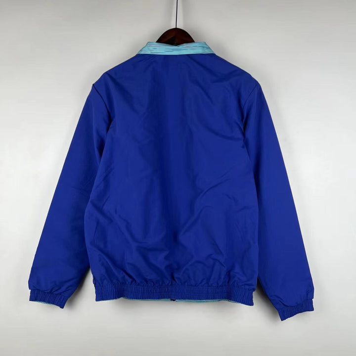 Algeria Reversible Windbreaker Jacket - Blue/Turquoise