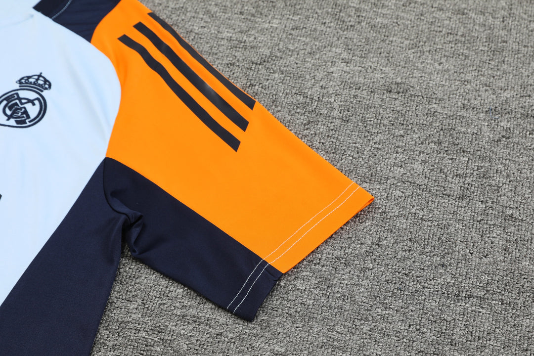 Real Madrid 2024/25 Training Shirt - Light Blue/Orange