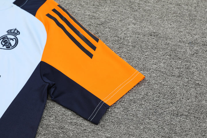 Real Madrid 2024/25 Training Shirt - Light Blue/Orange