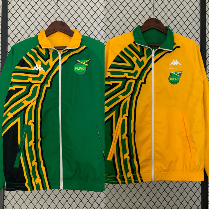 Jamaica Reversible Windbreaker Jacket - Green/Yellow