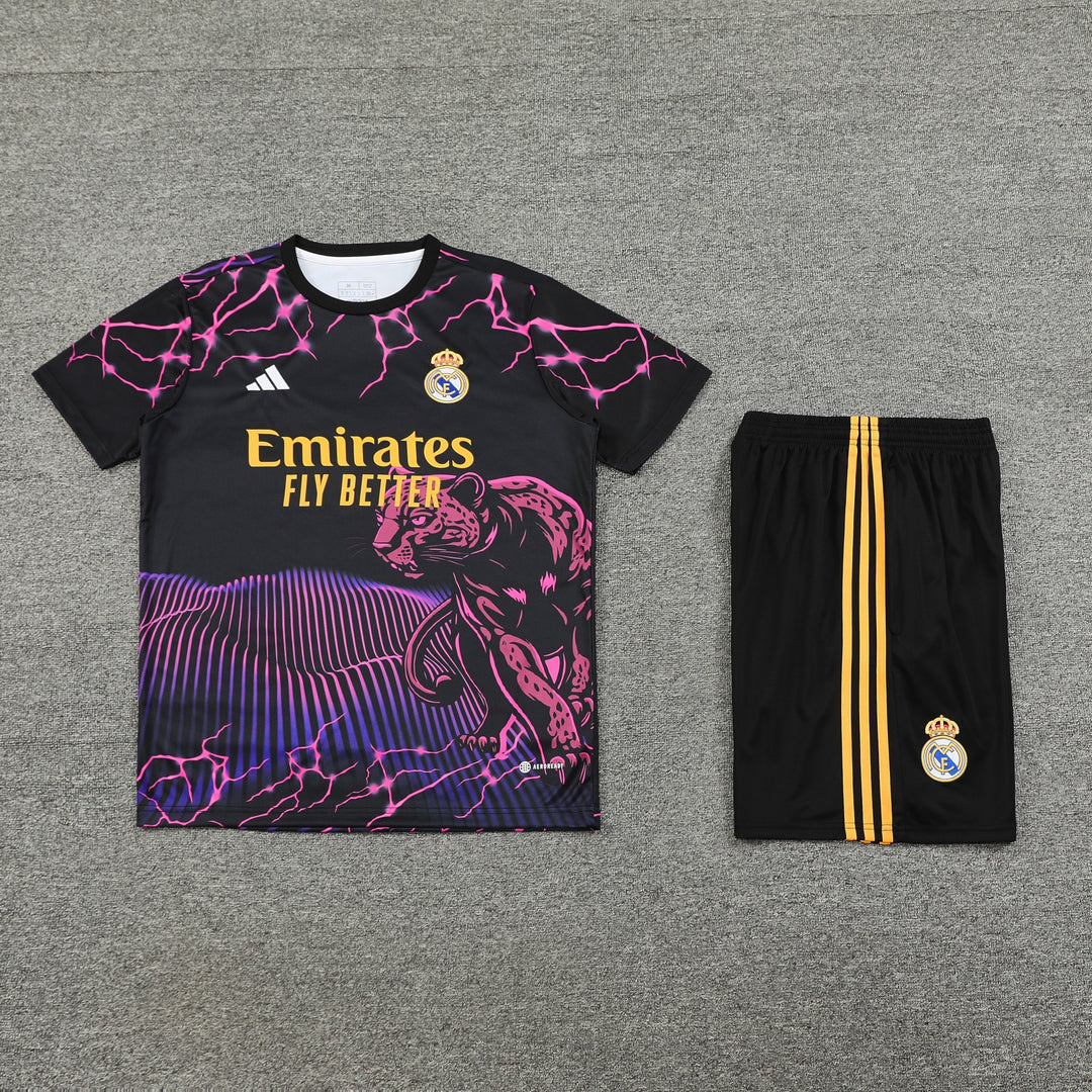 Real Madrid 2024/25 Training Kit - Black/Purple