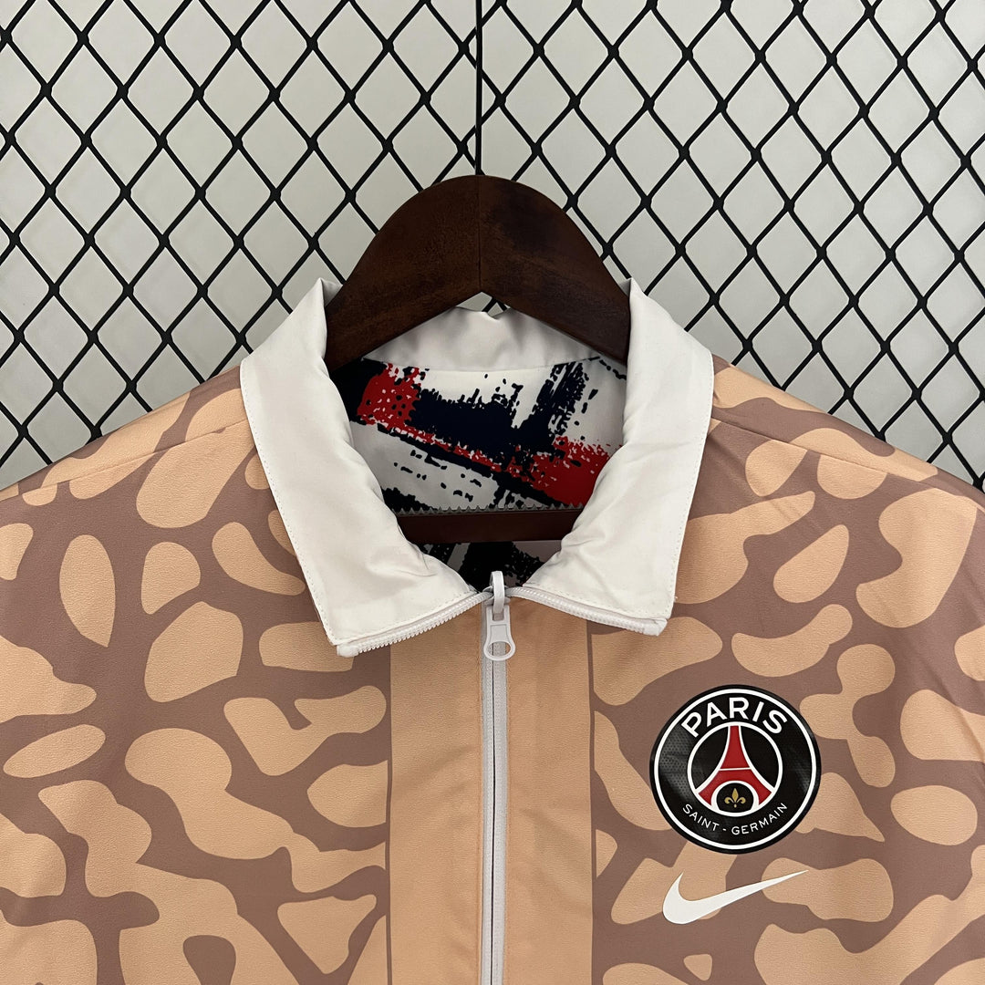 PSG Reversible Windbreaker Jacket - Salmon/White