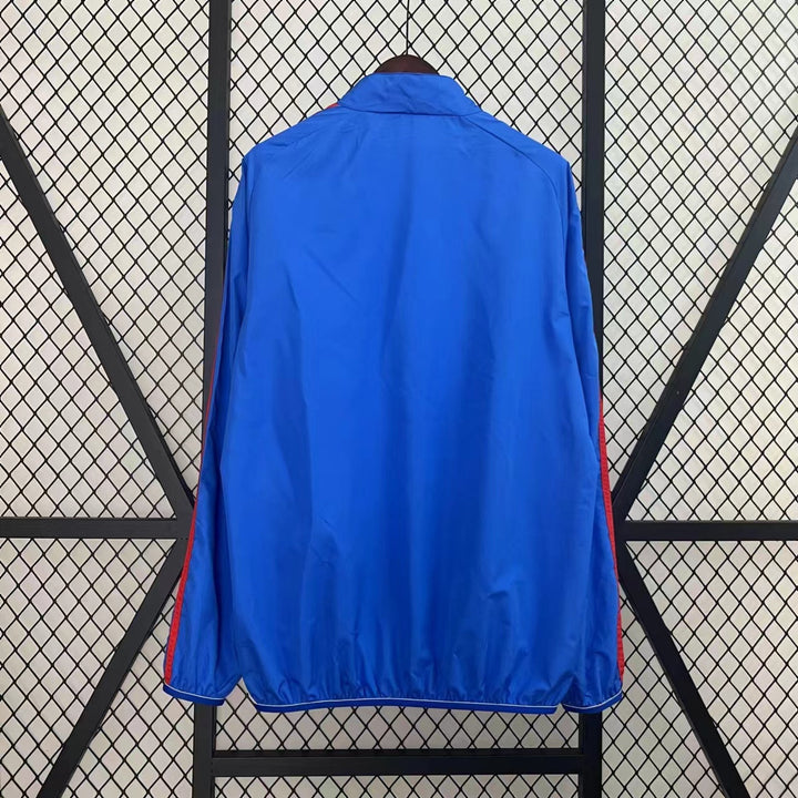 Italy Reversible Windbreaker Jacket - Blue/White