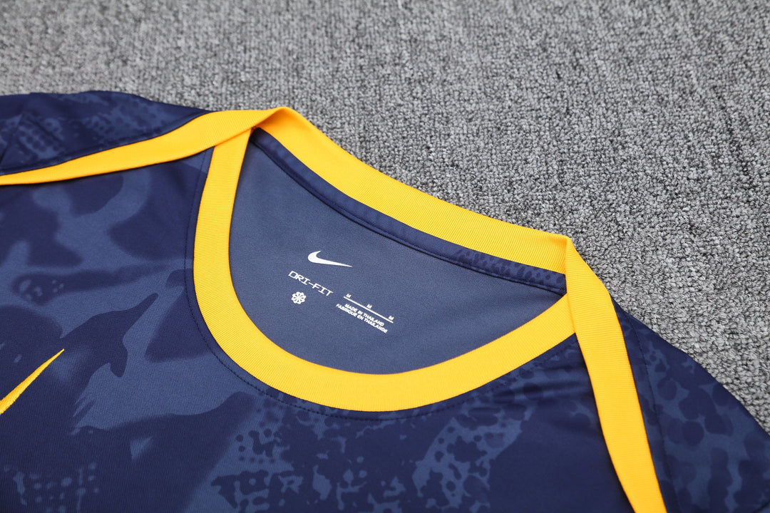 Inter Milan 2025/26 Training Shirt - Navy Blue/Yellow