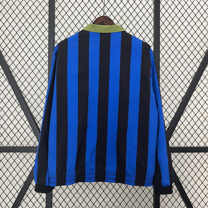Inter Milan Reversible Windbreaker Jacket - Moss Green/Blue