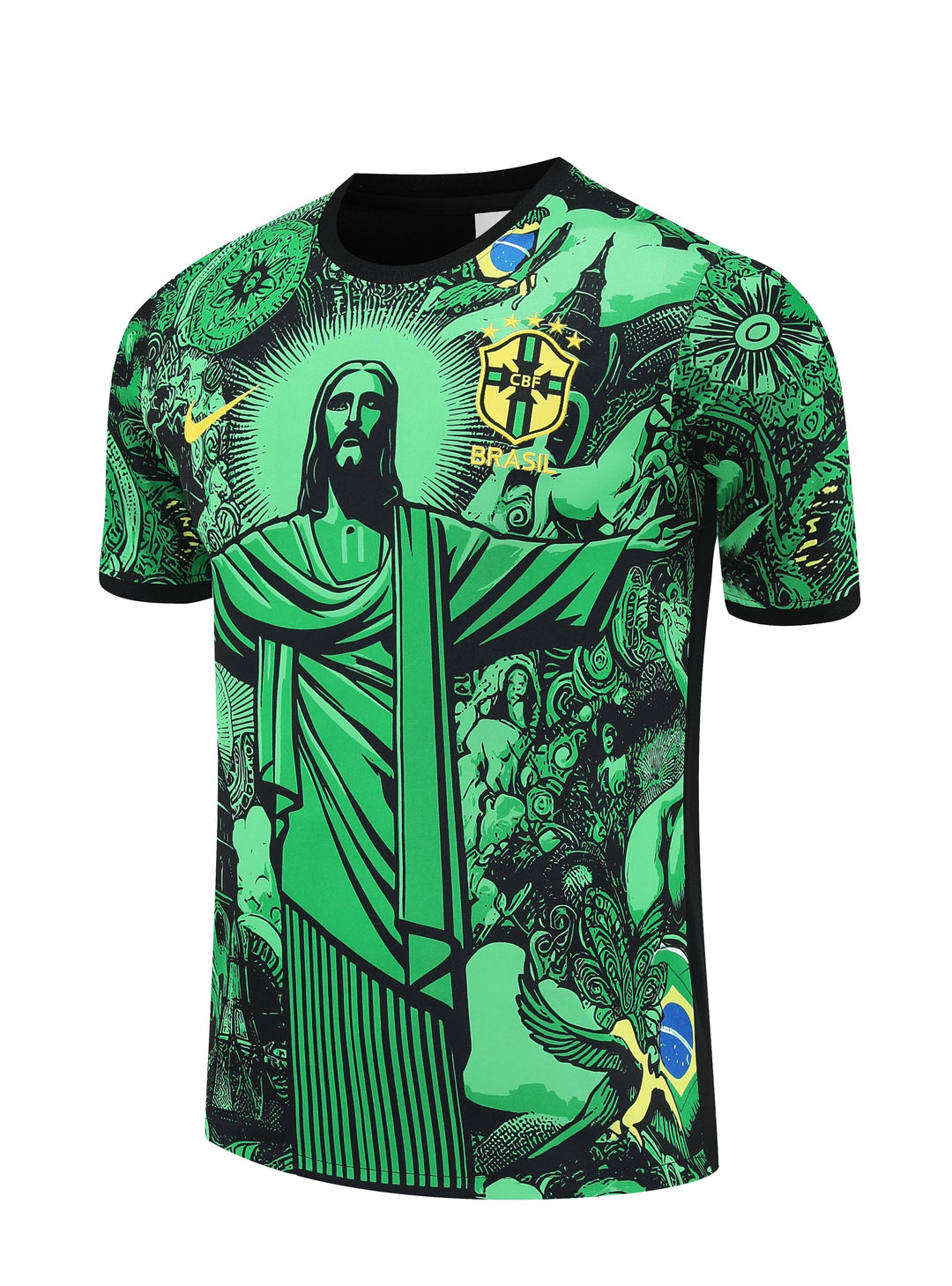 Brazil 2025/26 Training Shirt - Green/Black