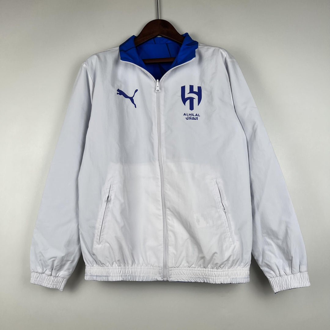 Algeria Reversible Windbreaker Jacket - Blue/White II