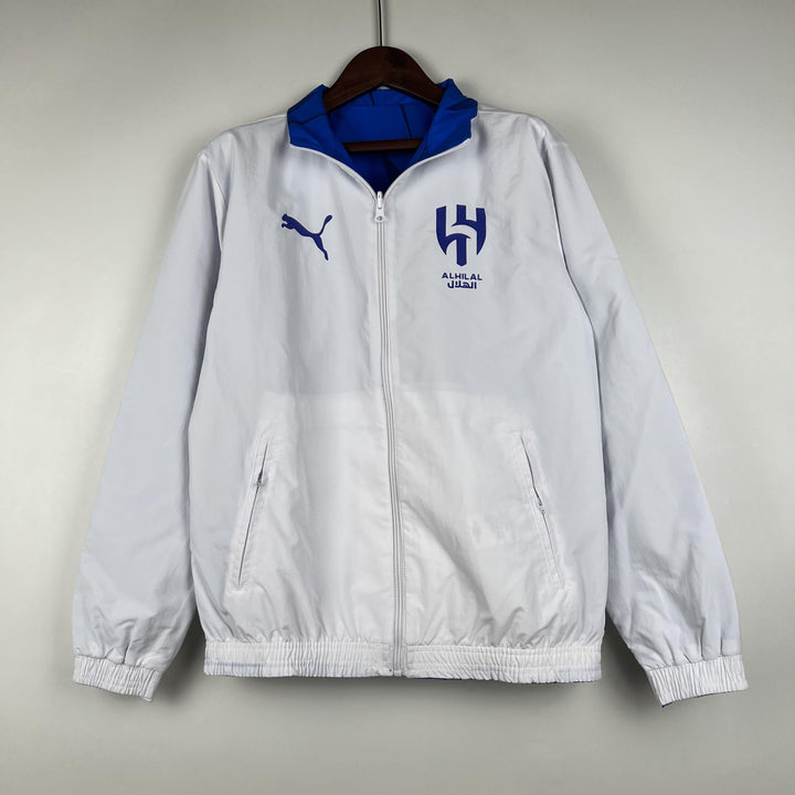 Algeria Reversible Windbreaker Jacket - Blue/White II