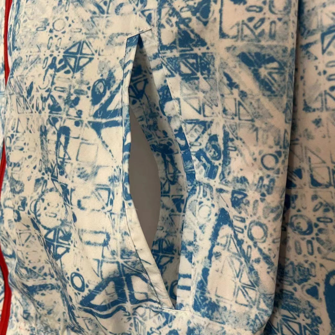 Portugal Reversible Windbreaker Jacket - White/Red