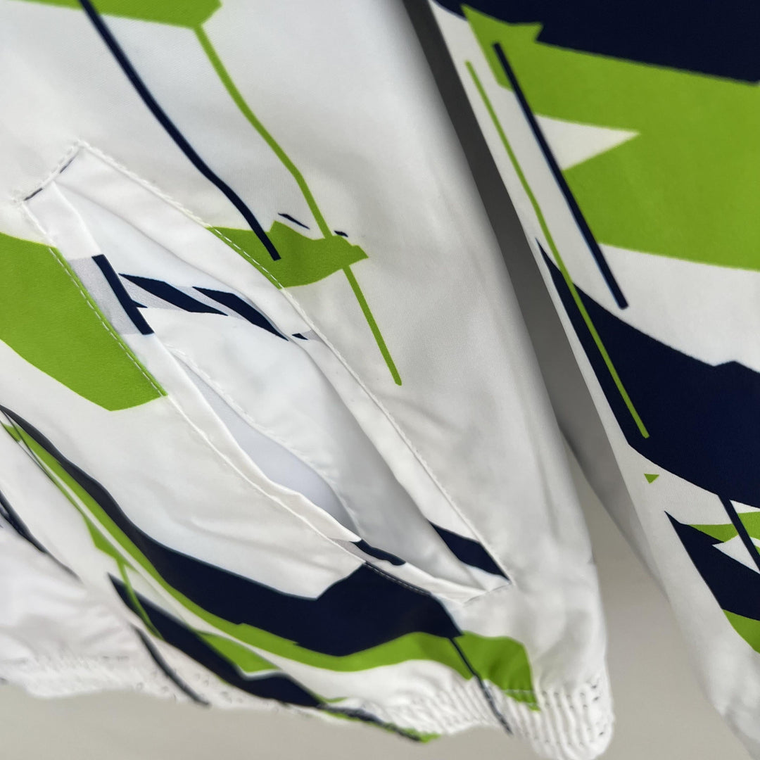 Manchester City Reversible Windbreaker Jacket - Navy Blue/Green