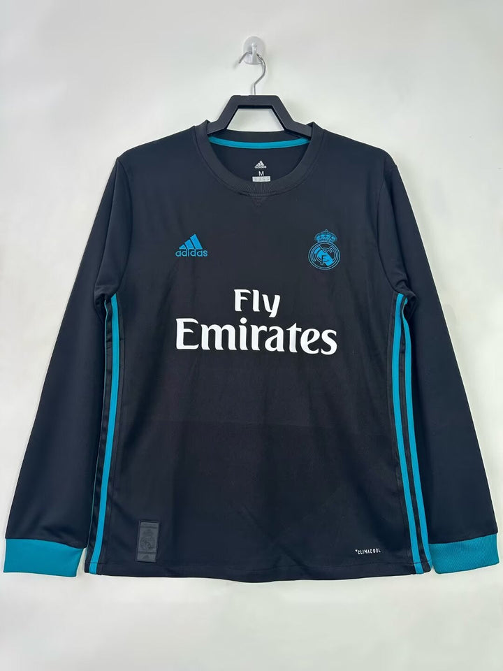 Real Madrid 17/18 Away Retro Shirt - Long Sleeve