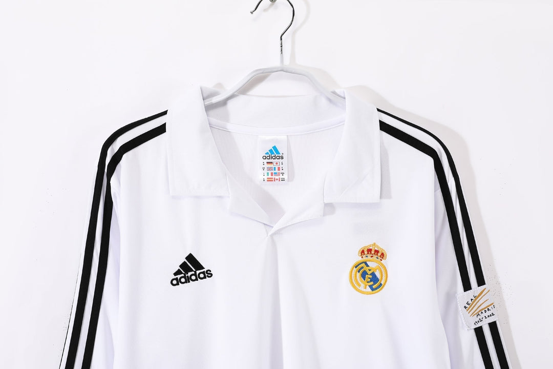 Real Madrid 02/03 Home Retro Shirt - Long Sleeve