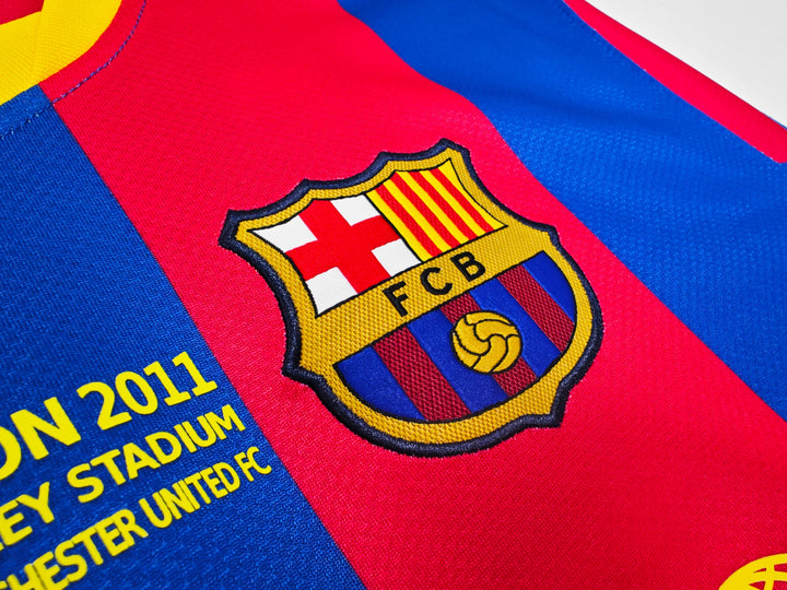 Barcelona 10/11 Home Retro Shirt - Long Sleeve