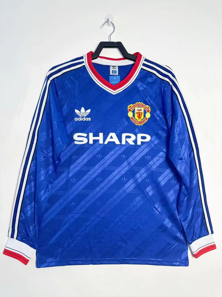 Manchester United 86/88 Third Retro Shirt - Long Sleeve