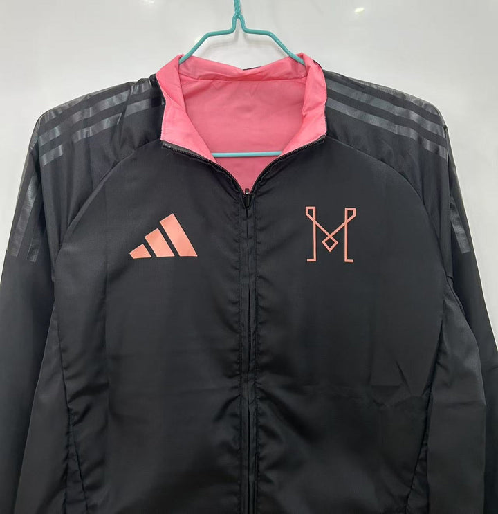 Inter Miami Windbreaker Jacket - Black/Pink
