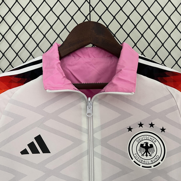 Germany 2024/25 Reversible Windbreaker Jacket - White/Pink