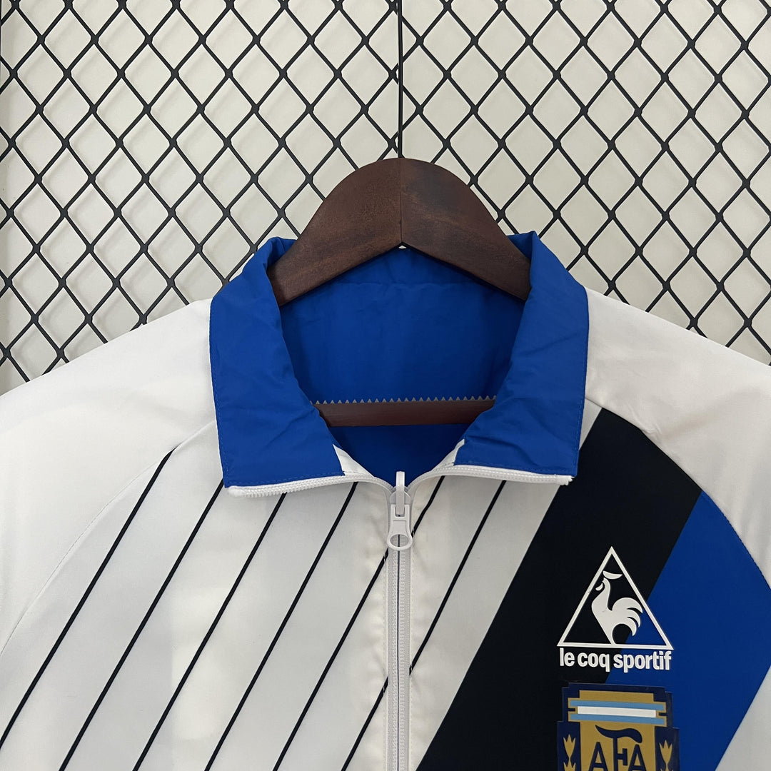Argentina Reversible Windbreaker Jacket - Blue/White