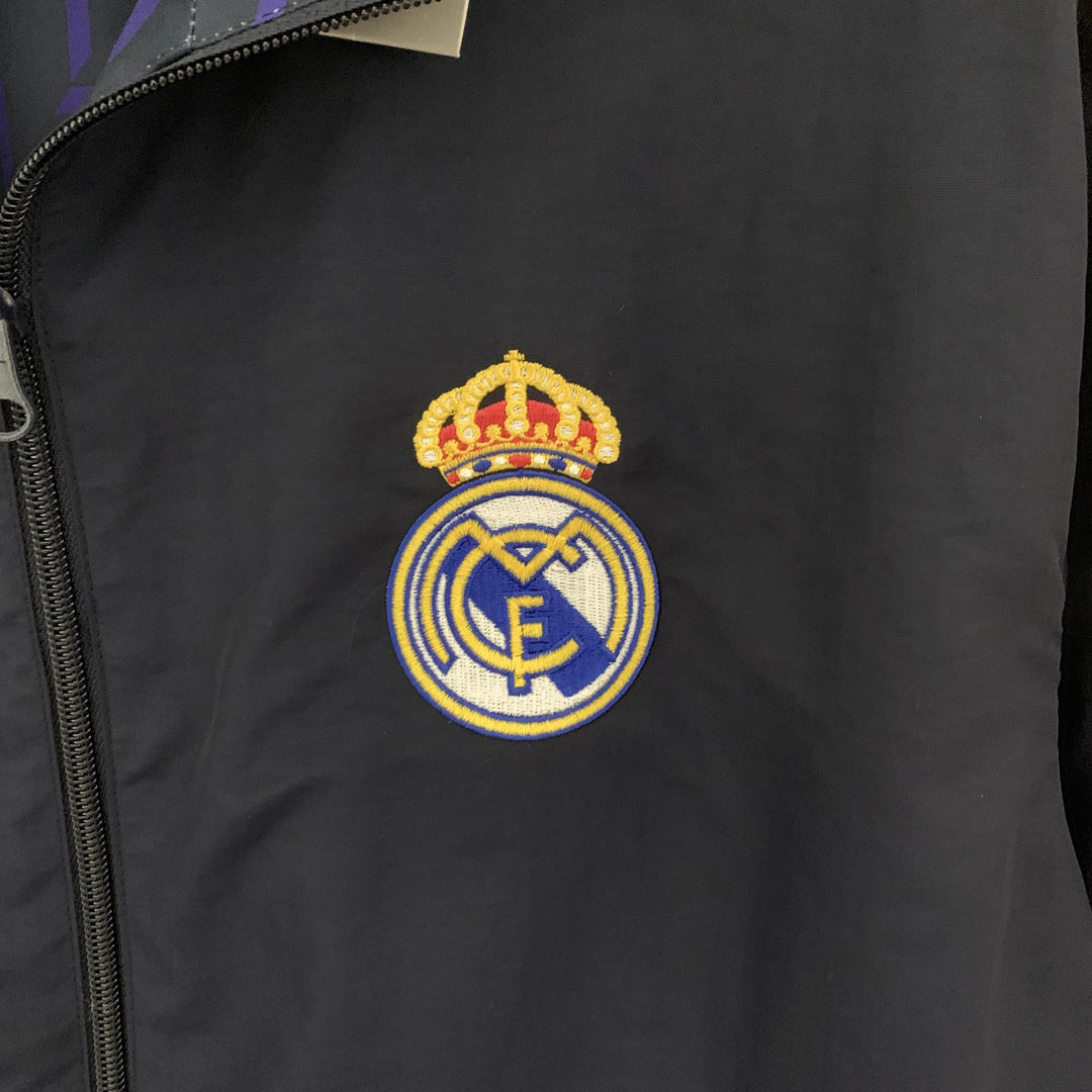 Real Madrid Reversible Windbreaker Jacket - Navy Blue II