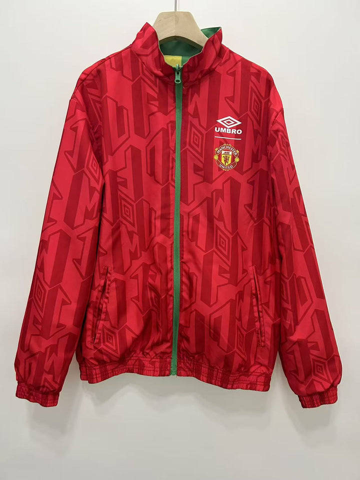 Manchester United 1906/07 Reversible Windbreaker Jacket - Red/Green